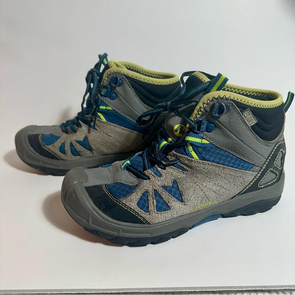 Merrell Kids Outdoor Hiking Waterproof Boots size 3 - Picture 3 of 8